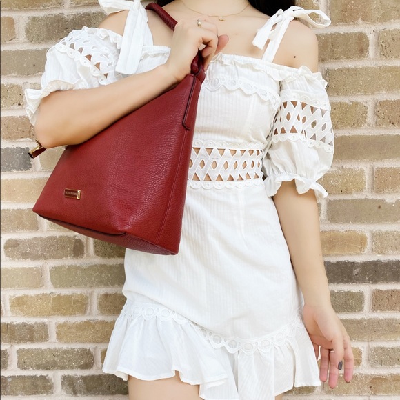 Gaby’sBags 👜💕 Michael Kors Hobo Tote Red - Picture 6 of 9